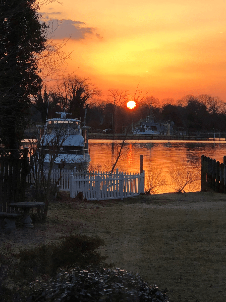 Back Creek Inn sunset